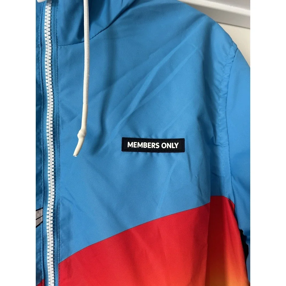 NEW SPACE JAM‎ Looney Tunes Members Only Windbreaker Hoodie Jacket Size Small